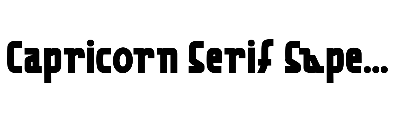 Capricorn Serif Super Bold